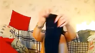 Замечательная леди redgray трахает пизденку