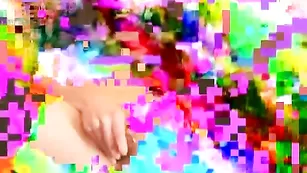 Грудастая нимфа floret трахает анал фаллосом