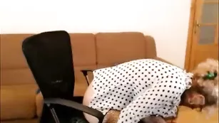 Бабка в чулках Matureerotic трахнула пизду