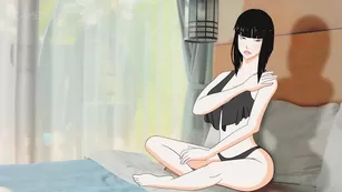 Hentai babe Akari showing off her assets