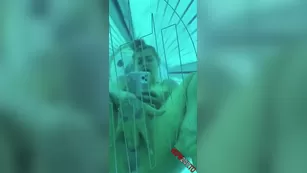 Dakota James Mirror on the bottom of the tanning bed !! Had to play with мой киска it was so hot snapchat premium порно реальный секс
