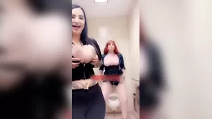 Amber Dawn with Cassie Curses public toilet GG strap on секс шоу snapchat premium 2019/03/23 порно реальный секс