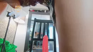 twerkingbaby WonderWoman cosplay riding дилдо