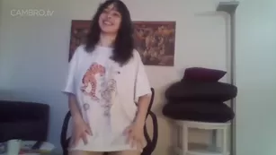 Dreianova in a chair