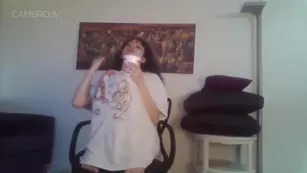 Dreianova in a chair