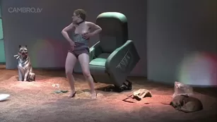 Valentina Barbarini tries to get at her nipple