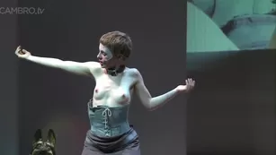 Valentina Barbarini tries to get at her nipple