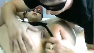 Жаркий трах с брюнеткой в маске couple4funxx