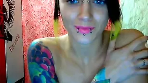 Экзотичная модель exoticgirl массирует сисечки