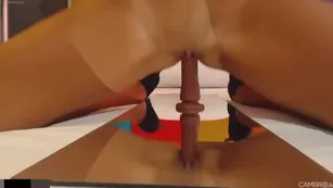 Nicolehitman - Mirror Ride: Nicole Hitman dildo fuck MFC sexcams-24.com cam whore