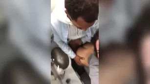 Keisha Grey Boy girl interracial toilet fuck