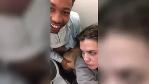 Keisha Grey Boy girl interracial toilet fuck