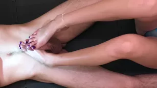 footjob with cumshot on purple toes kittybegood exclusive verified amateurs kink free porn live sex