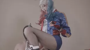 harley quinn pegging her bf w/ big black strapon great cumshot to his ass Adult Webcams premium manyvids porn live sex