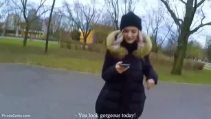 eva elfie cute teen swallows cum for cash public Blowjob in the park amateur sexcams-24.com porn free girls