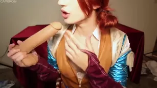 Mia Rand, fucks asshole with anal dildo, Ayn Marie cosplay camvideos 1