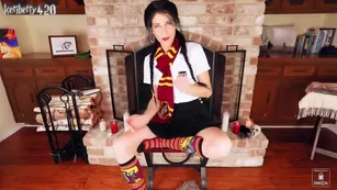 Keri Berry The Dark Wizard & Cursed Cum: Hairy Pussy Dildo Riding Vid
