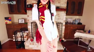 Keri Berry The Dark Wizard & Cursed Cum: Hairy Pussy Dildo Riding Vid