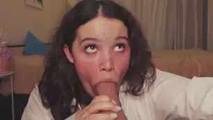 chery_lady22 глубокий горловой с большим резиновым членом