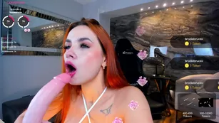 KateOwens рыжуха хочет вот так глубоко сосать твой член