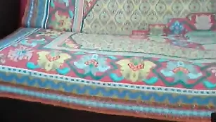 Пышногрудая кобыла OlyaValeraSex шалит с фаллосом