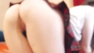 Жопастая студентка Nancy_Shiny демонстрирует анальную дырку