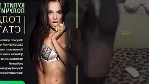 Черноволосая стерва sexy-di дрочит бритую киску