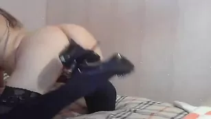 Аппетитная шмара OOksik исполнила двойное проникновение