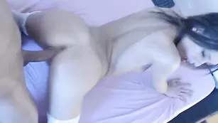 Блаженная крошка sweetgirlandbigcock жарится в пизду