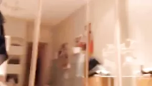 Пышногрудая нимфа SexySabotage ласкает пилотку