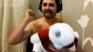 Русский тип с мягкой игрушкой Parochka-DFM