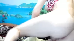 Заводная малышка трахает очко Playfulprude