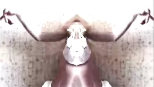 Шикарная девочка с членом балуется с эффектами transdiva