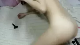 Изысканная нимфа трахнула очко AngelitaSexy