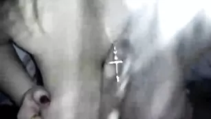 Грудастая блудница dracice773 делает минет