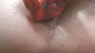 Анальная мастурбация в ближнем ракурсе olesia_love