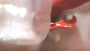 Анальная мастурбация в ближнем ракурсе olesia_love