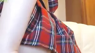 Пошлая девочка Melisamendiny расставляет ножки