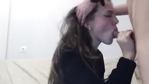 Русская шлюшка делает минет Misterandmisislove