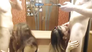 Худые телочки отсасывают члены 4touch