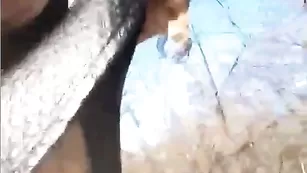 Красотка SexyZae4ka482 сосет хуй на природе