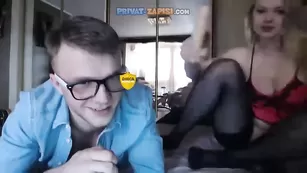 amorous69 секс с блондинкой в чулках