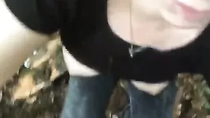 DoubleTrable горячий минет и порно от первого лица на улице