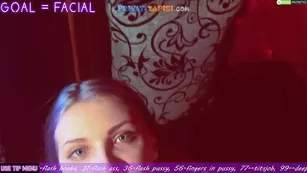 Симпатичная kinky_cat отсасывает большой хуй