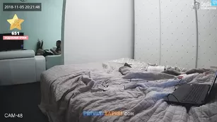 Evan & Crystal кончил молодой блондинке на письку