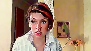 Грудастая шкура flirt69 долбит анал в привате