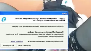 Арабская шмара perrsik показывает киску