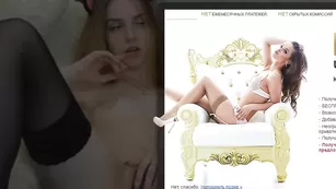Симпатичная курва L0rraine нежно дрочит киску