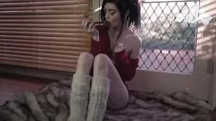 Строптивая дамочка Ashe_Maree ебется с секс машиной