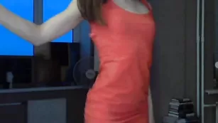 Знойная чикса anaislove танцует в платье